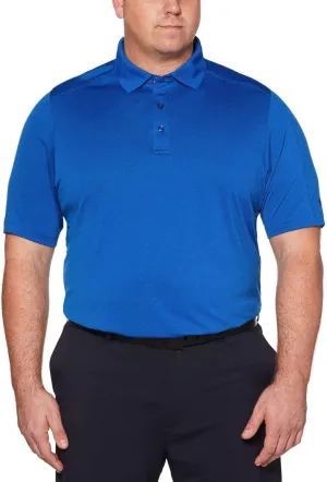 Callaway Men's Swing Tech Mini Print Short Sleeve Golf Polo Shirt, Moisture-Wicking, Ventilated Fabric, Sun Protection
