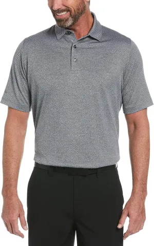 Callaway Men's Swing Tech Ventilated Short Sleeve Golf Polo Shirt, Moisture-Wicking, Textured Ventilated Fabric