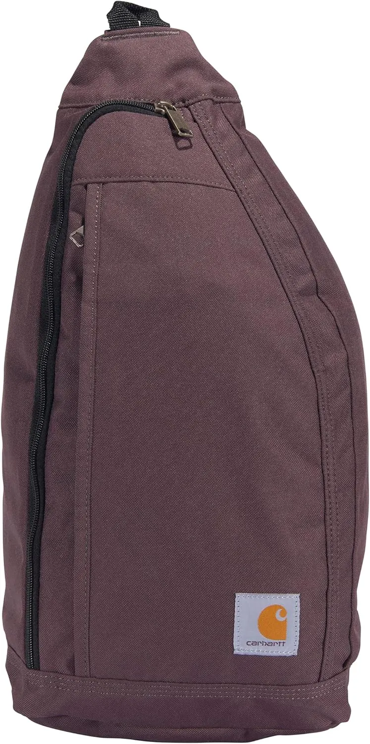 Carhartt Bag, Sling Crossbody Backpack with Side Release Buckle & Tablet Sleeve, Wine, One Size