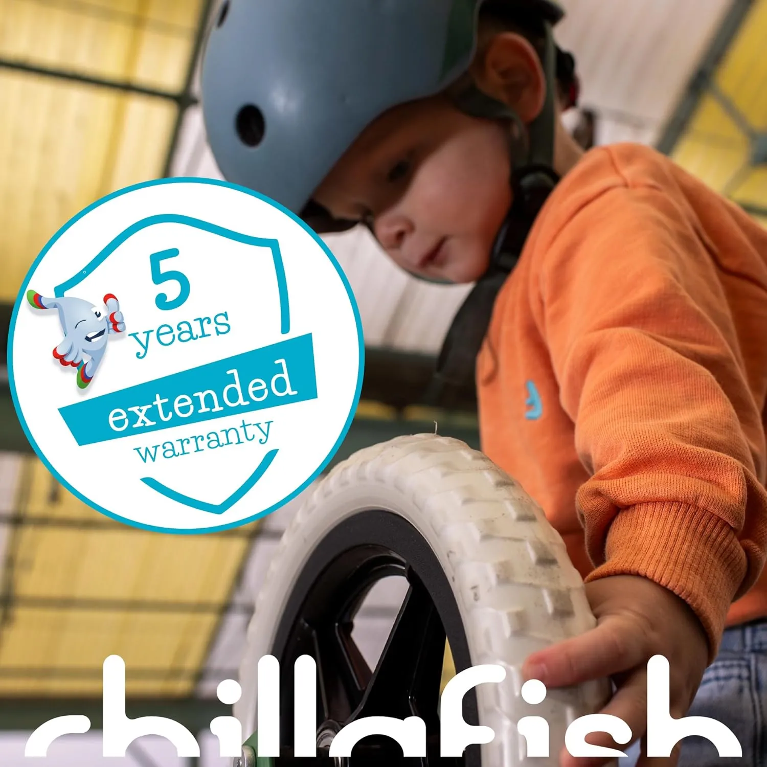 Chillafish Charlie Toddler Balance Bike, Lightweight 10-Inch Bike for Boys & Girls 2 to 4 Years Old, Adjustable Seat, Carry Handle & No-Puncture Tires
