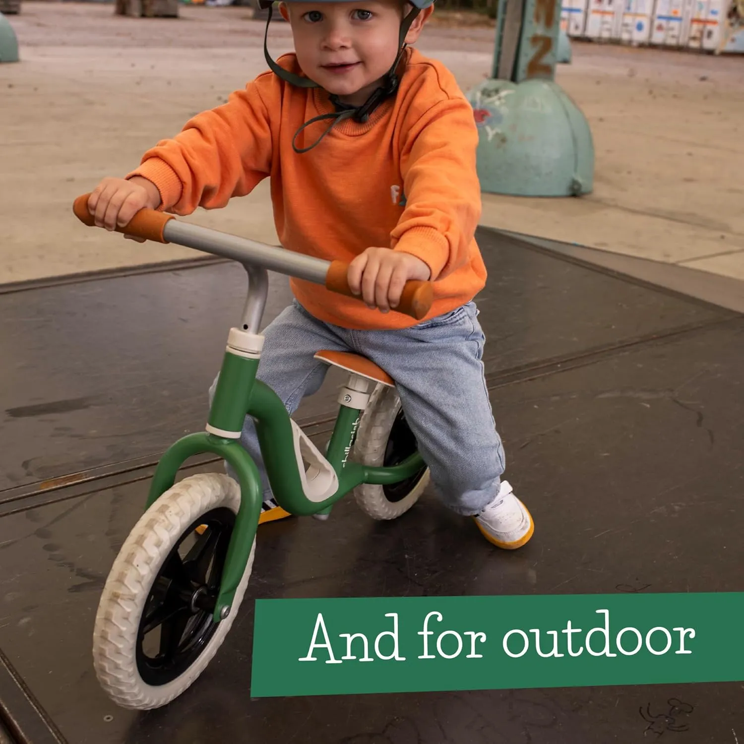 Chillafish Charlie Toddler Balance Bike, Lightweight 10-Inch Bike for Boys & Girls 2 to 4 Years Old, Adjustable Seat, Carry Handle & No-Puncture Tires