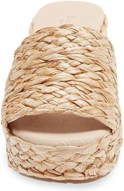 Chocolat Blu Women Shoes Gilda Raffia Chunky Slide