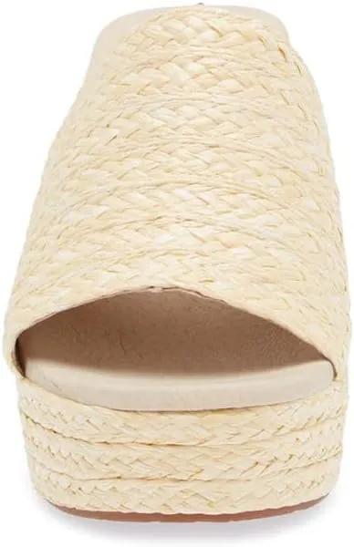 Chocolat Blu Women Shoes Gilda Raffia Chunky Slide