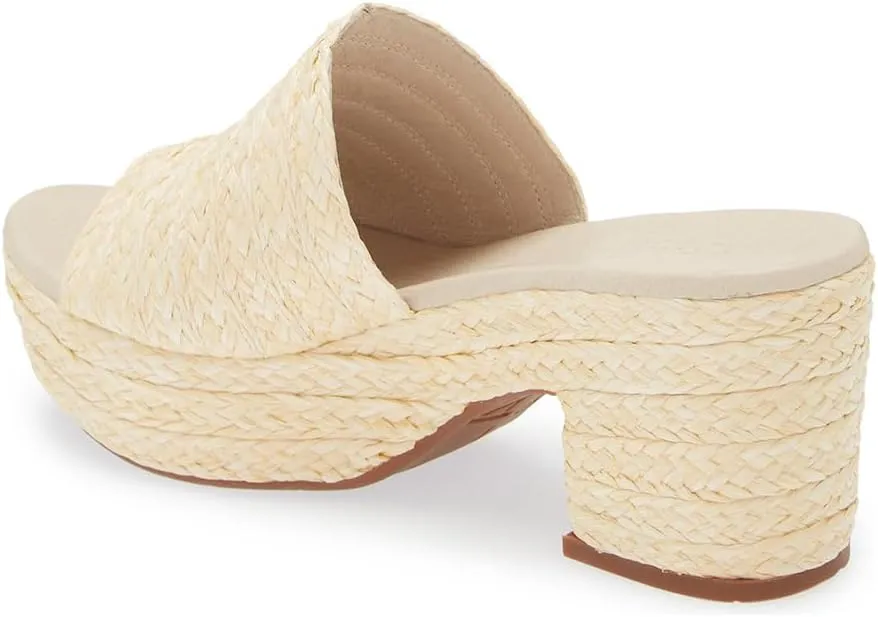 Chocolat Blu Women Shoes Gilda Raffia Chunky Slide