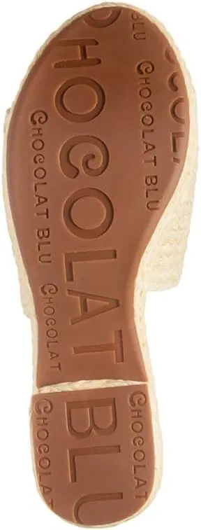 Chocolat Blu Women Shoes Gilda Raffia Chunky Slide