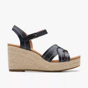 Clarks Women's Sabina Strap Black Leather 26181462