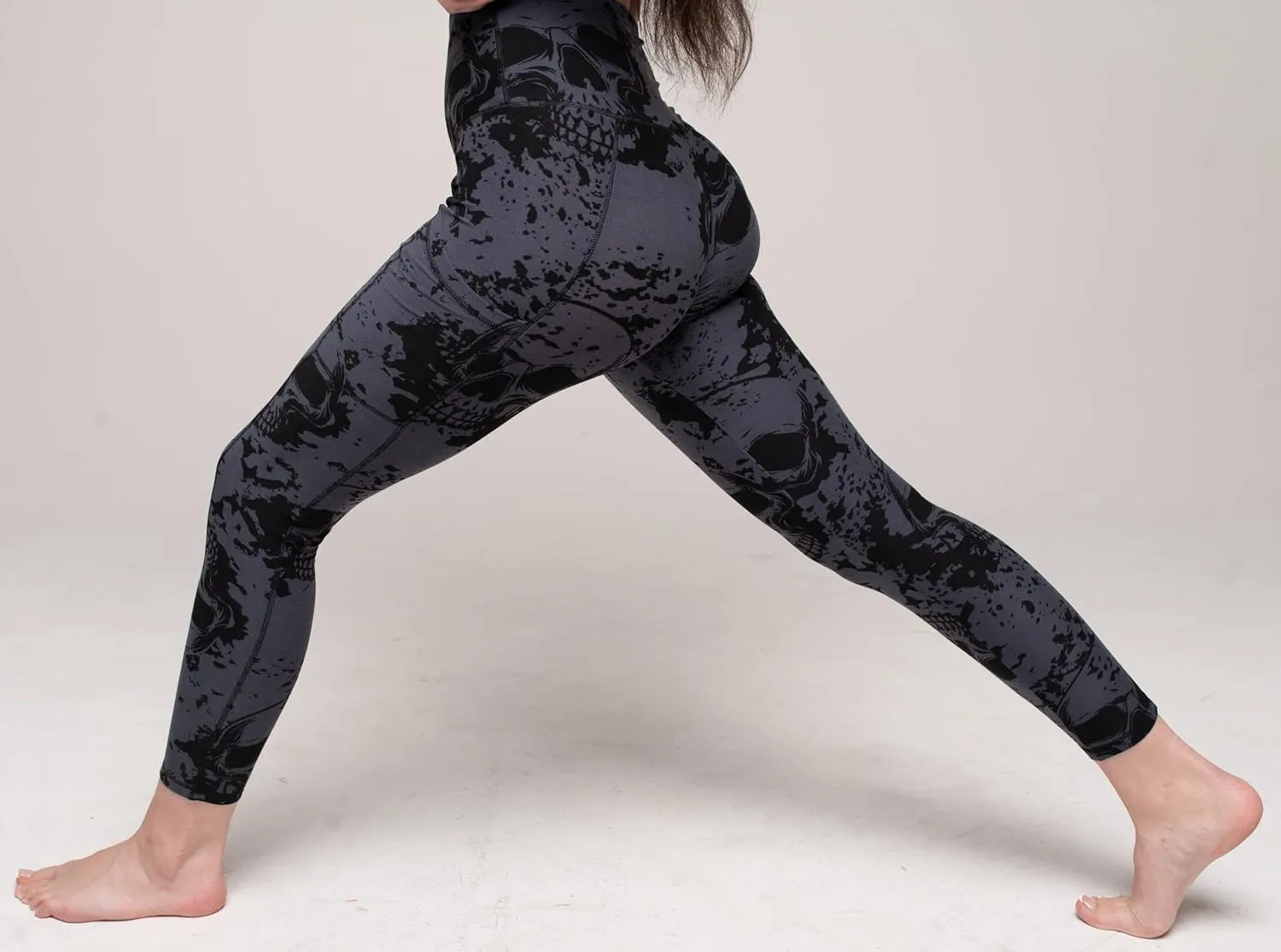 COMFY FOREVER Pocket Leggings for Women W/5' High Waist Tummy Control Ankle Length Pants