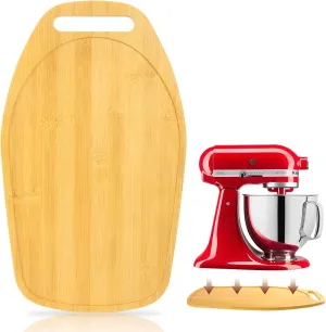 Compatible with Kitchen Aid Mixer Slider for 4.5-5 QT Stand Mixer with Handle, Bamboo Kitchen Aid Sliders for Countertop, Mixer Slider Mat for Kitchen Aid Stand Mixer, Kitchen Aid Mixer Sttachme