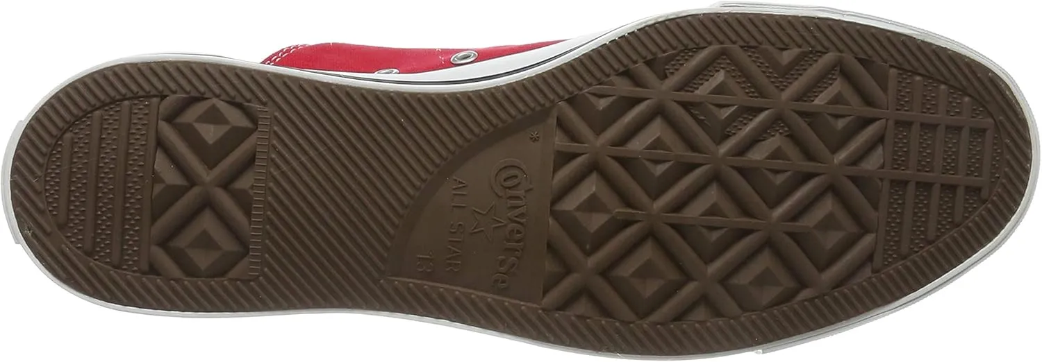 Converse Men's Chuck Taylor All Star Ox Red Canvas Cross Trainer Shoes