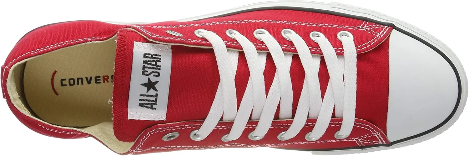 Converse Men's Chuck Taylor All Star Ox Red Canvas Cross Trainer Shoes