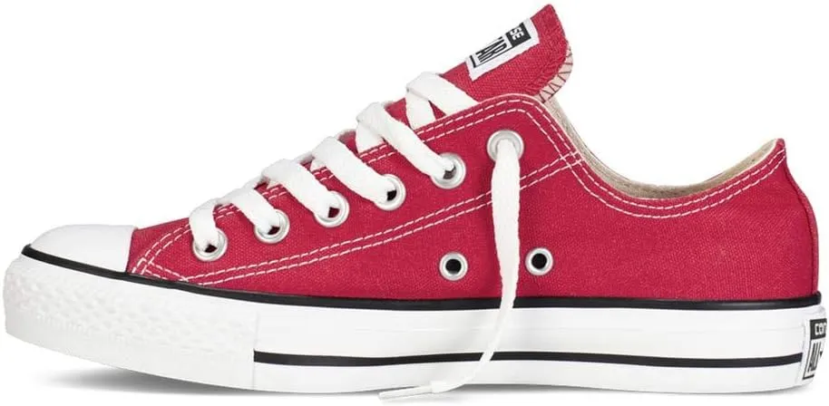 Converse Men's Chuck Taylor All Star Ox Red Canvas Cross Trainer Shoes