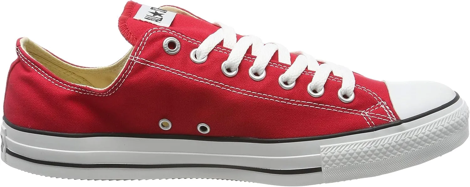 Converse Men's Chuck Taylor All Star Ox Red Canvas Cross Trainer Shoes