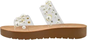 Corkys Footwear Womens Bad Romance Sandals - Featuring Dome Embellished Straps, And An Easy Slip-On Design - Stylish and Comfortable for Everyday Wear