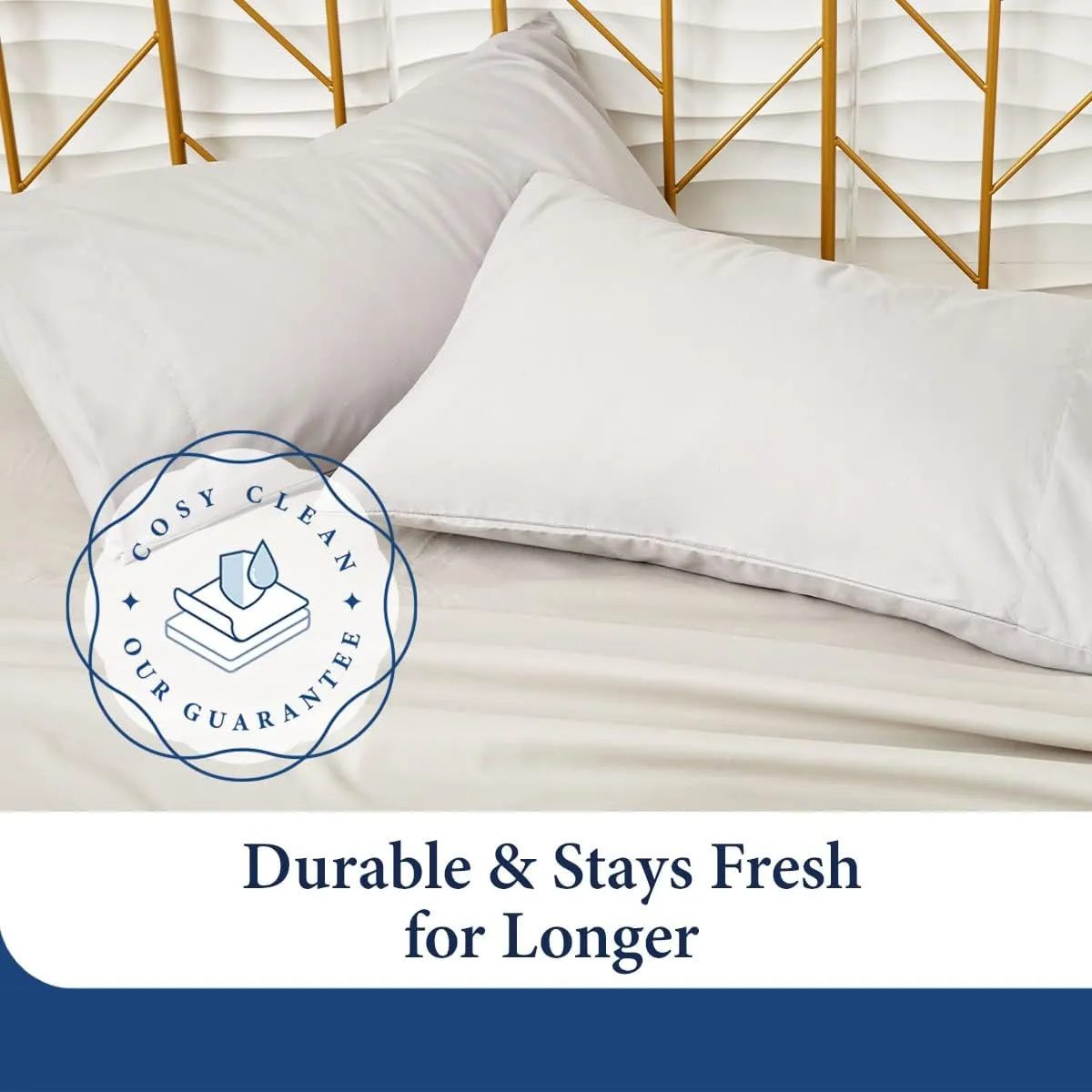 Cosy House Collection Luxury Bamboo Sheets - Blend of Rayon Derived from Bamboo - Cooling & Breathable, Silky Soft, 16-Inch Deep Pockets - 4-Piece Bedding Set - Queen, Tan