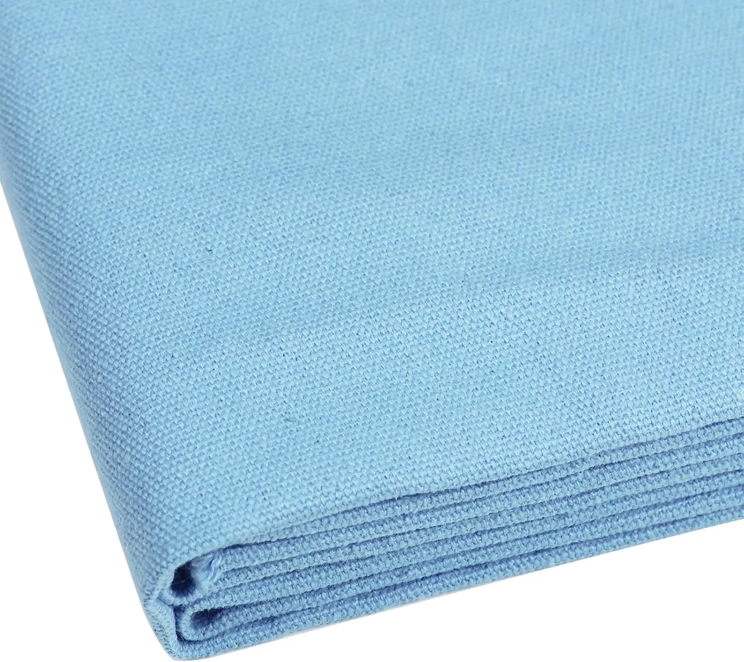 Cotton Canvas Fabric 59x78 Inches, Thick Canvas Fabric, 10oz, Suitable for Painting, Sewing, Bag,Crafts, Embroidery, Handmade Home Decor (Light Blue)
