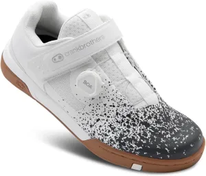 Crankbrothers Stamp BOA Splatter Mens MTB Mountain Bike Shoes White/Black 8 USA