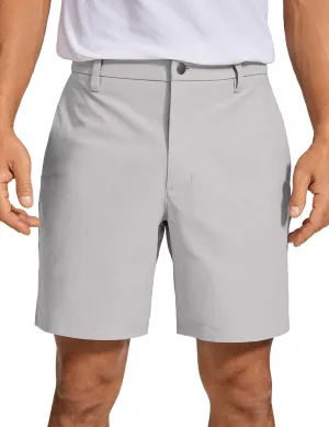 CRZ YOGA Men's All Day Comfy Golf Shorts - 7"/9" Stretch Lightweight Flat Front for Casual Work with Pockets