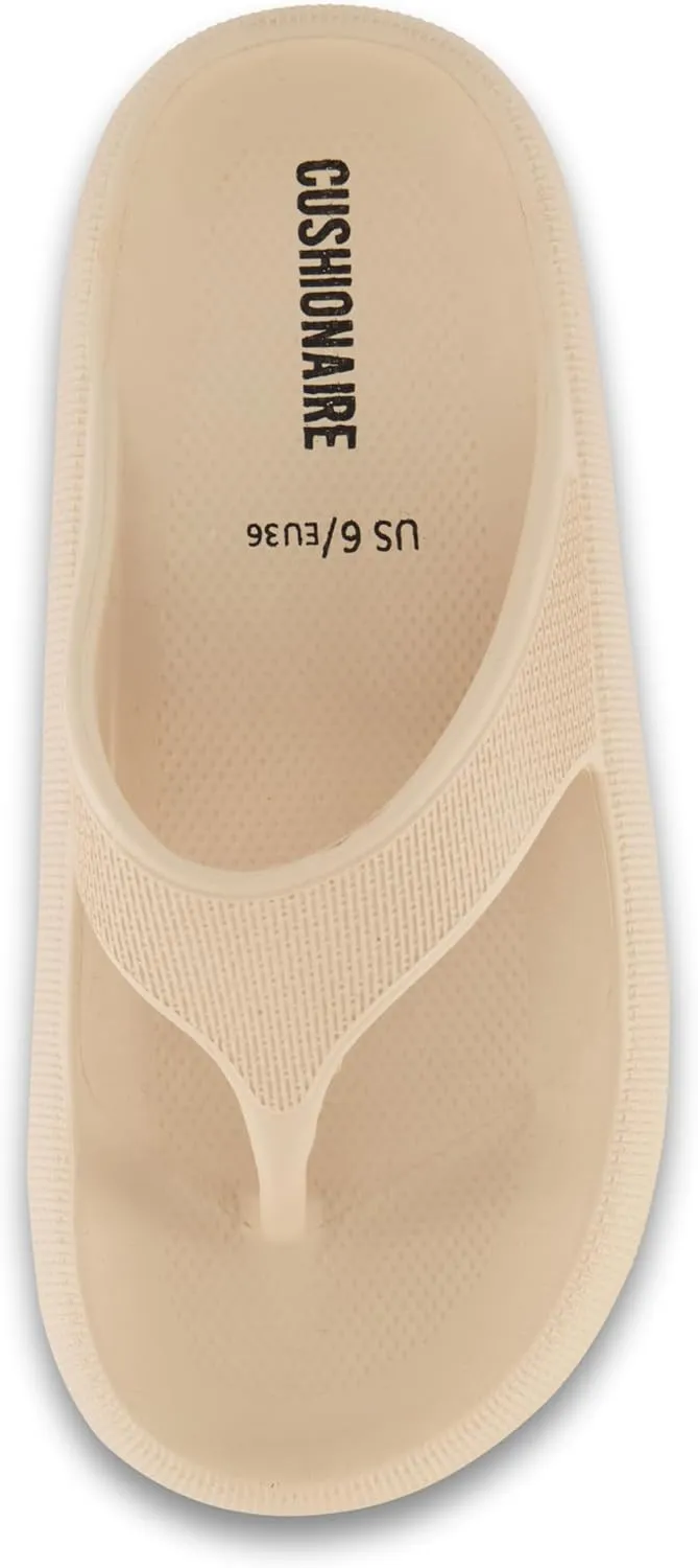 CUSHIONAIRE Women's Fling recovery cloud pool slides sandal with  Comfort
