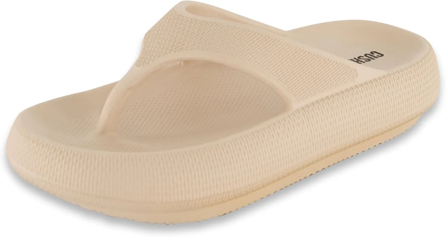 CUSHIONAIRE Women's Fling recovery cloud pool slides sandal with  Comfort