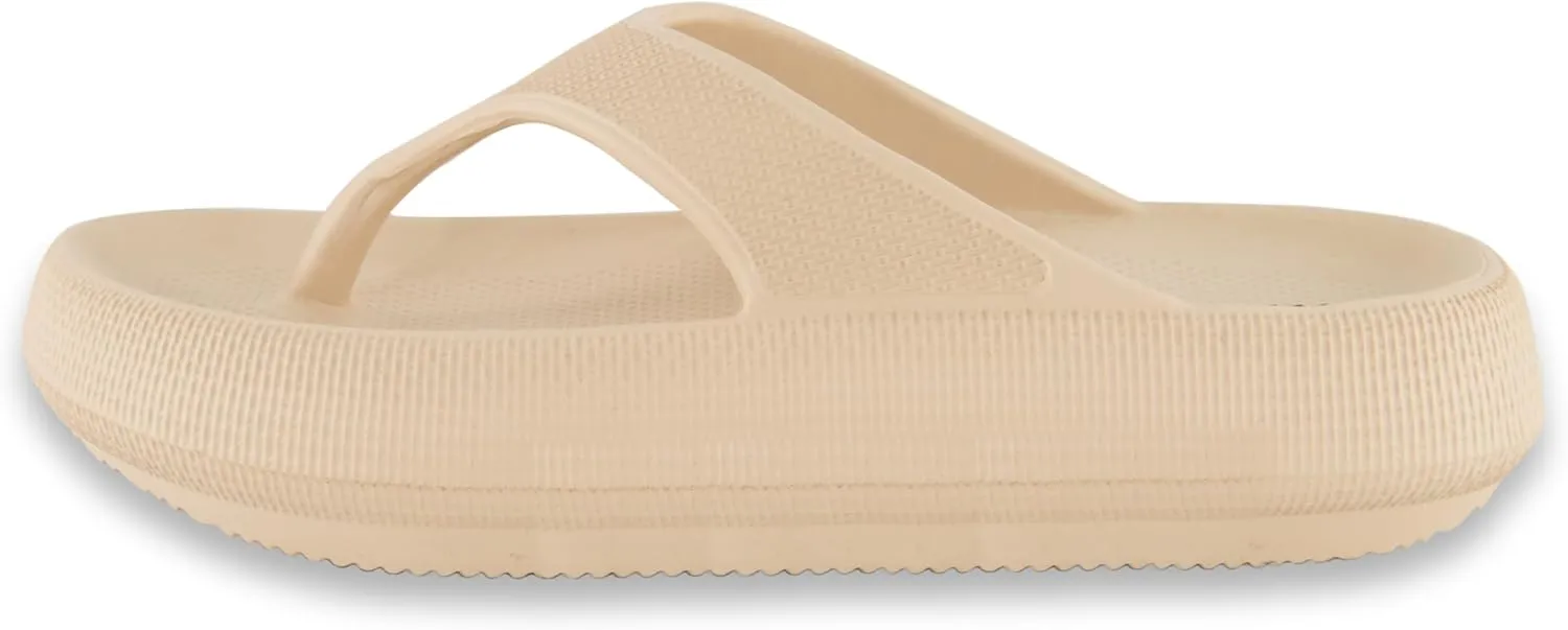 CUSHIONAIRE Women's Fling recovery cloud pool slides sandal with  Comfort