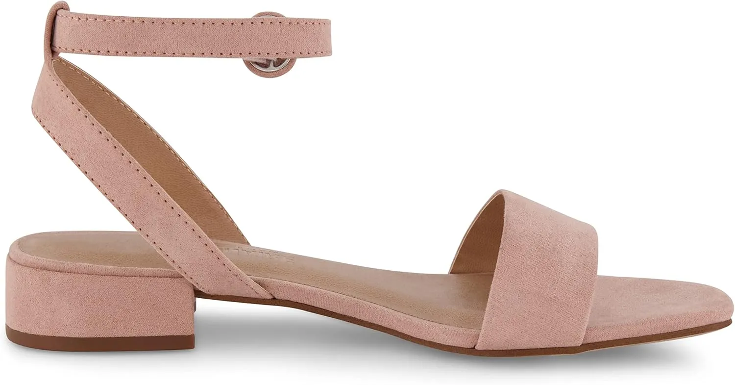 CUSHIONAIRE Women's Nobu one band low block heel sandal  Wide Widths Available