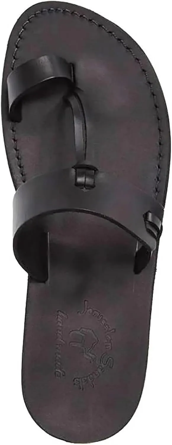 David - Leather Open Toe Sandal - Mens Sandals