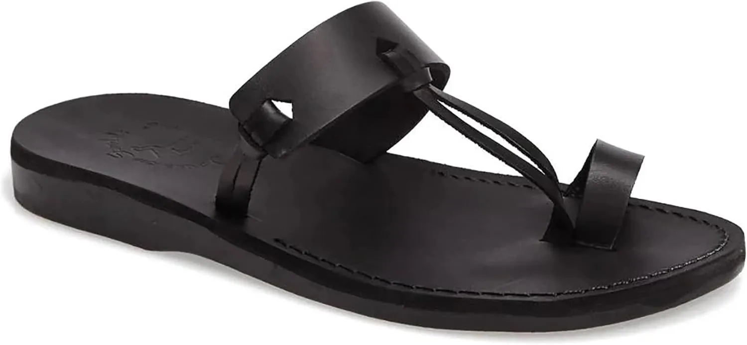 David - Leather Open Toe Sandal - Mens Sandals