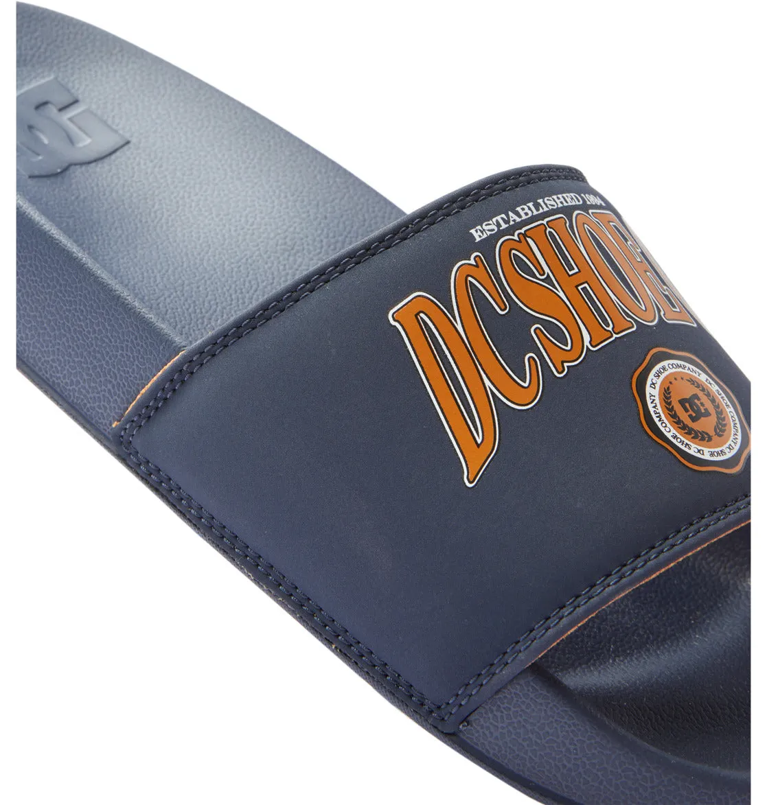 DC Slides Navy/Camel