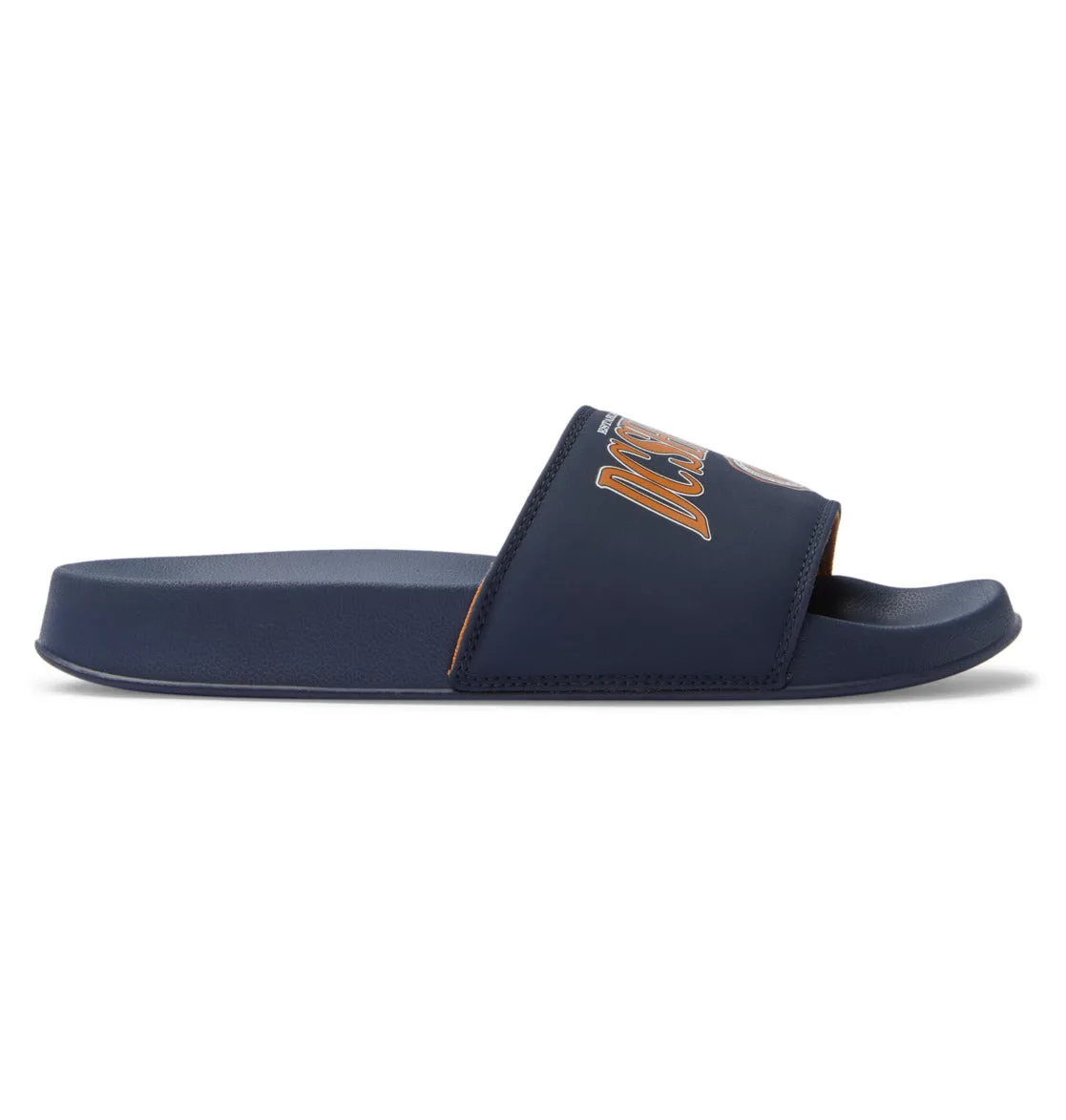 DC Slides Navy/Camel