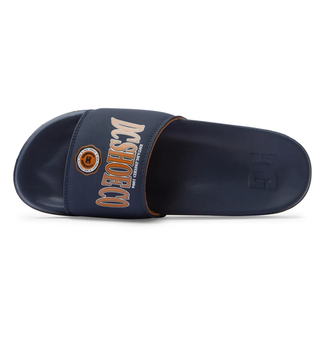 DC Slides Navy/Camel