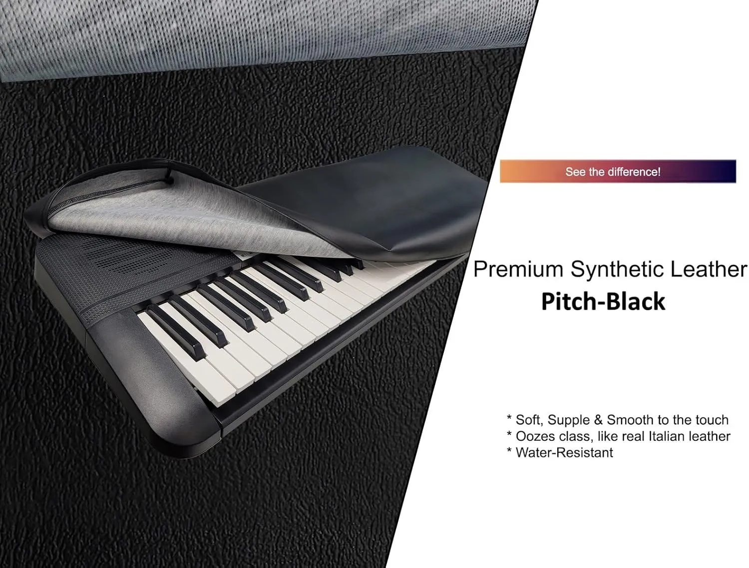 DCFY Ultimate Music Keyboard Cover for Arturia Brute MiniBrute 2 Synthesizer | : Pitch-Black| Made in the US