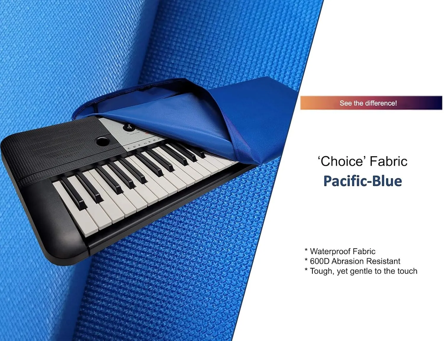 DCFY Ultimate Music Keyboard Cover for Arturia Brute PolyBrute Synthesizer | : Pacific-Blue| Made in the US