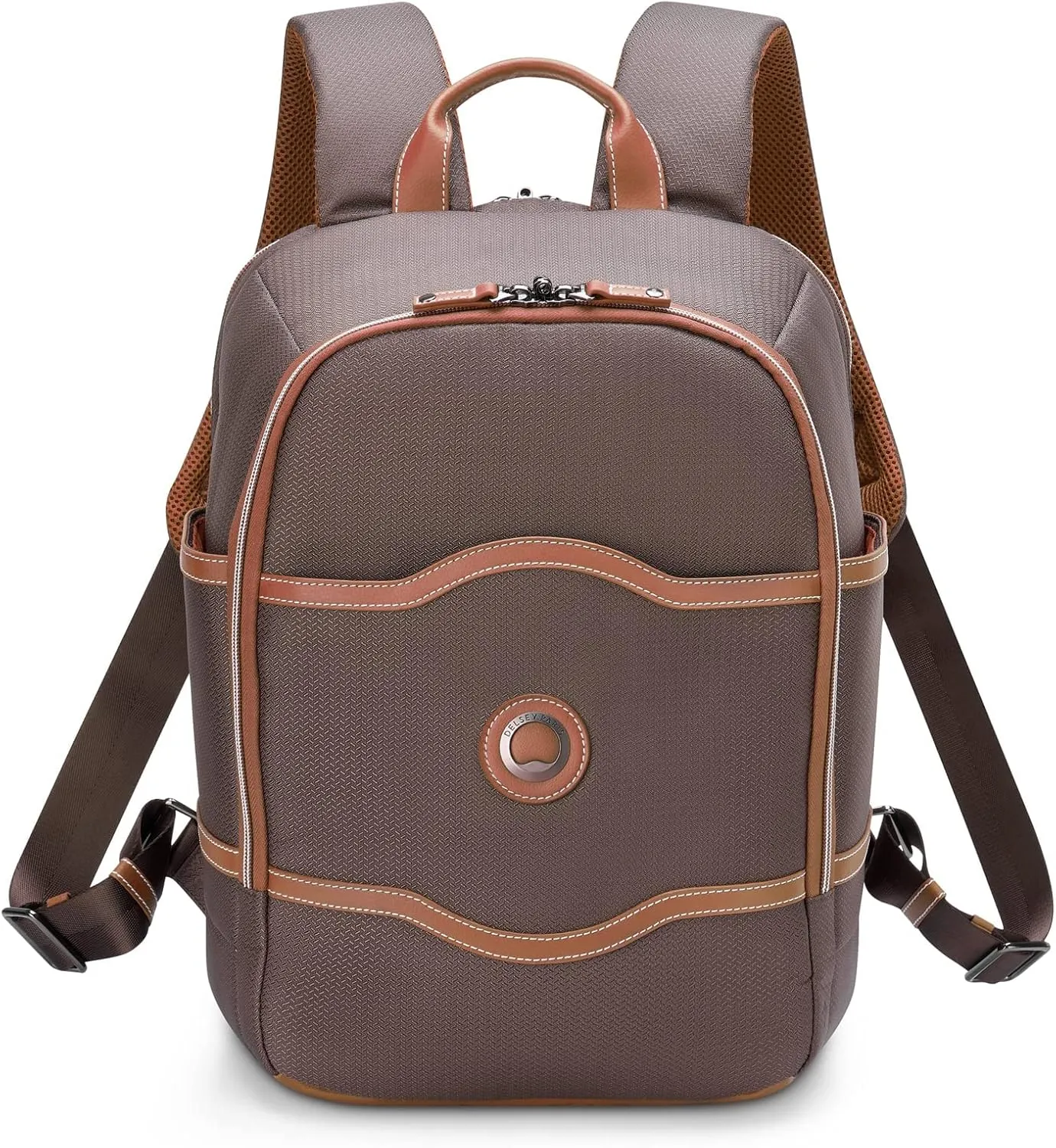 DELSEY PARIS Chatelet 2.0 Travel Laptop Backpack, Chocolate Brown