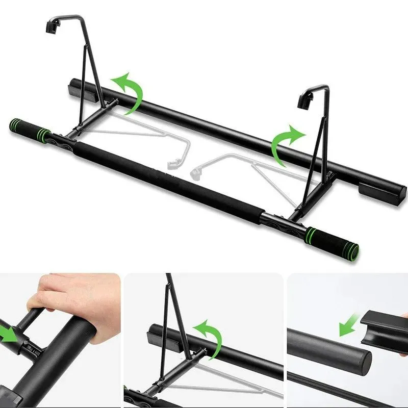 Doorway Trainer - 4 in 1  Multi-Grip Pull-up Bar with Smart Larger Hooks Technology