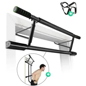 Doorway Trainer - 4 in 1  Multi-Grip Pull-up Bar with Smart Larger Hooks Technology