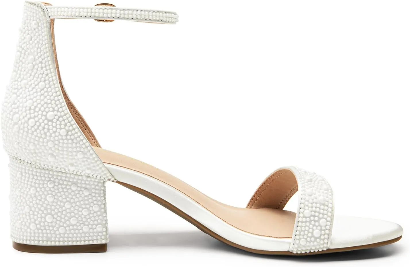 DREAM PAIRS Womens Low-Chunk Low Heel Pump Sandal