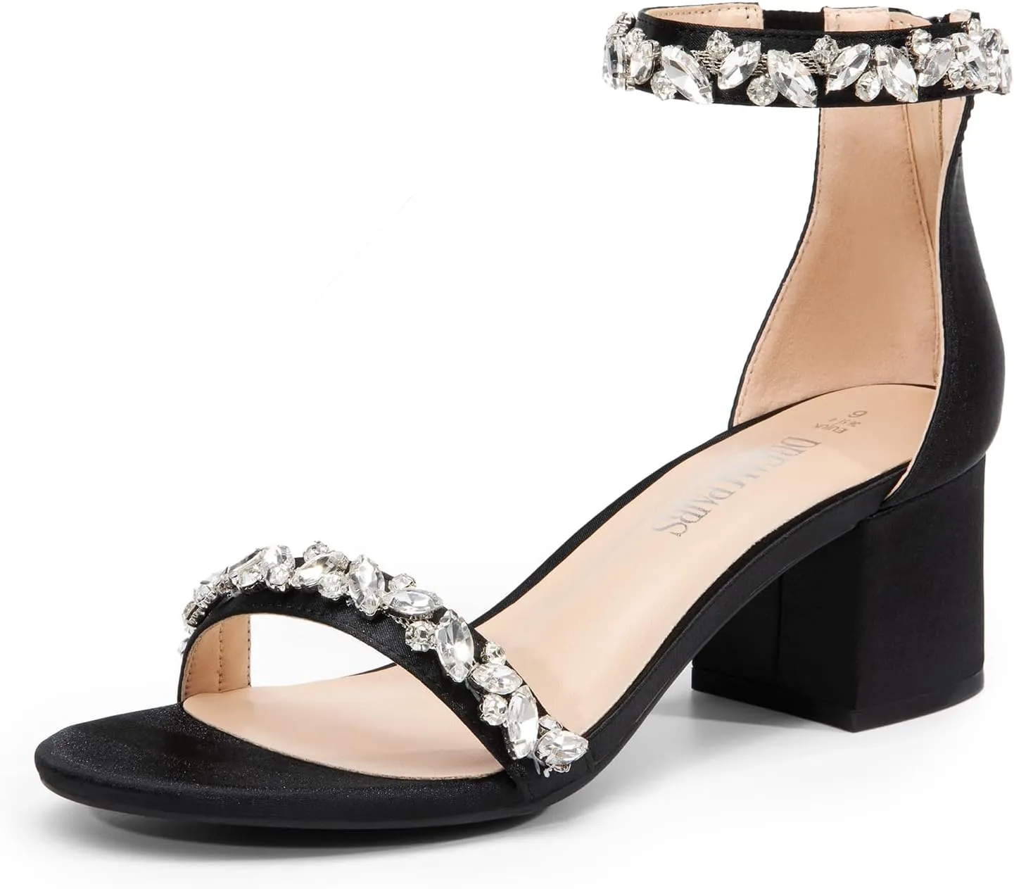 DREAM PAIRS Womens Low-Chunk Low Heel Pump Sandal