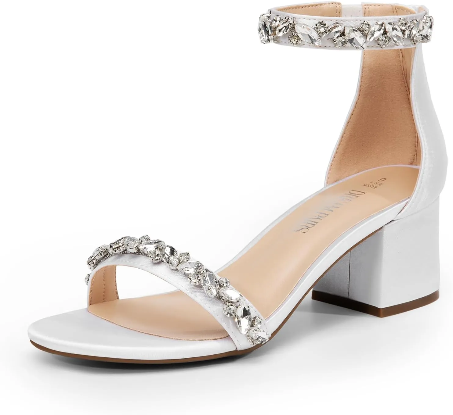 DREAM PAIRS Womens Low-Chunk Low Heel Pump Sandal