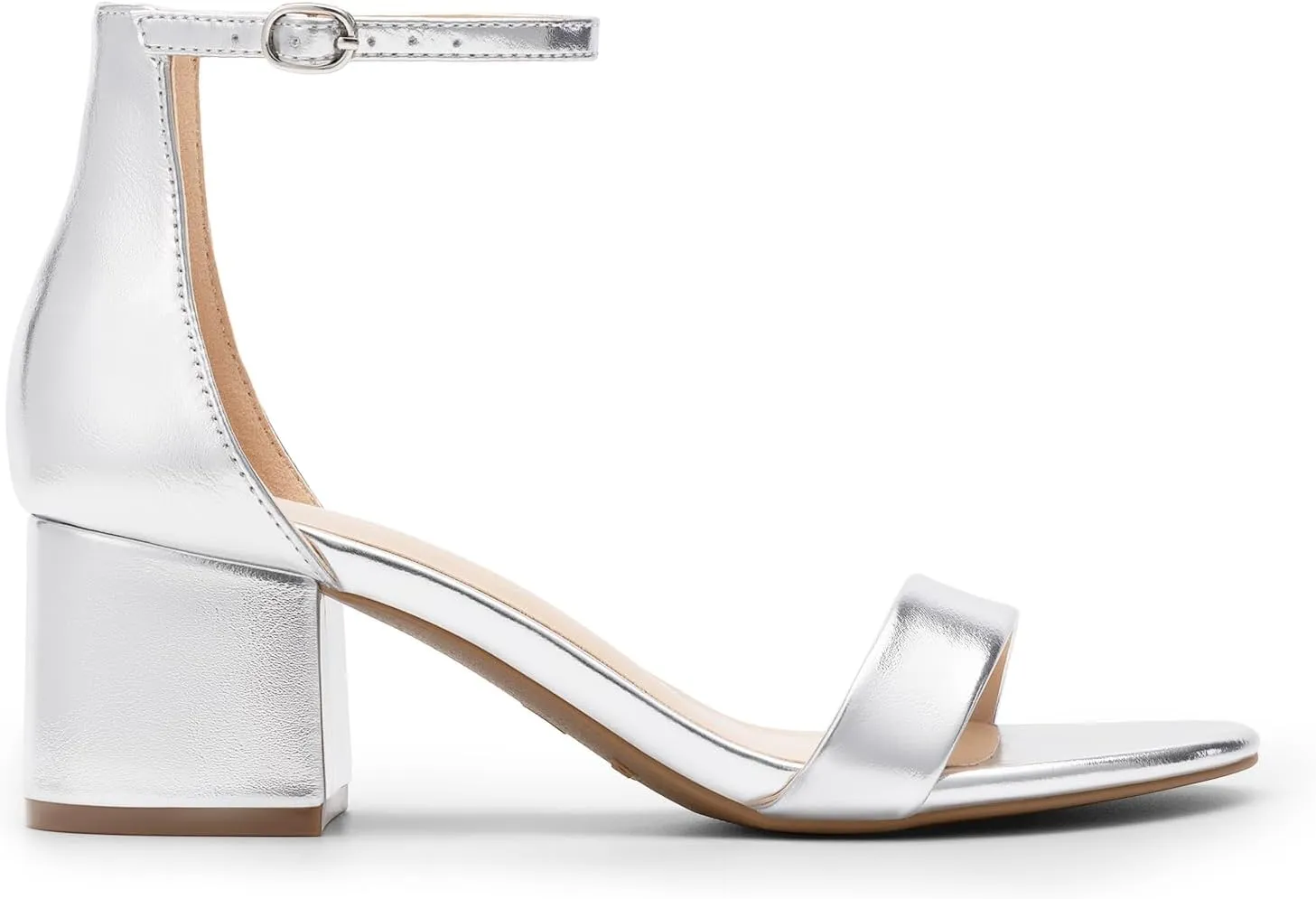 DREAM PAIRS Womens Low-Chunk Low Heel Pump Sandal
