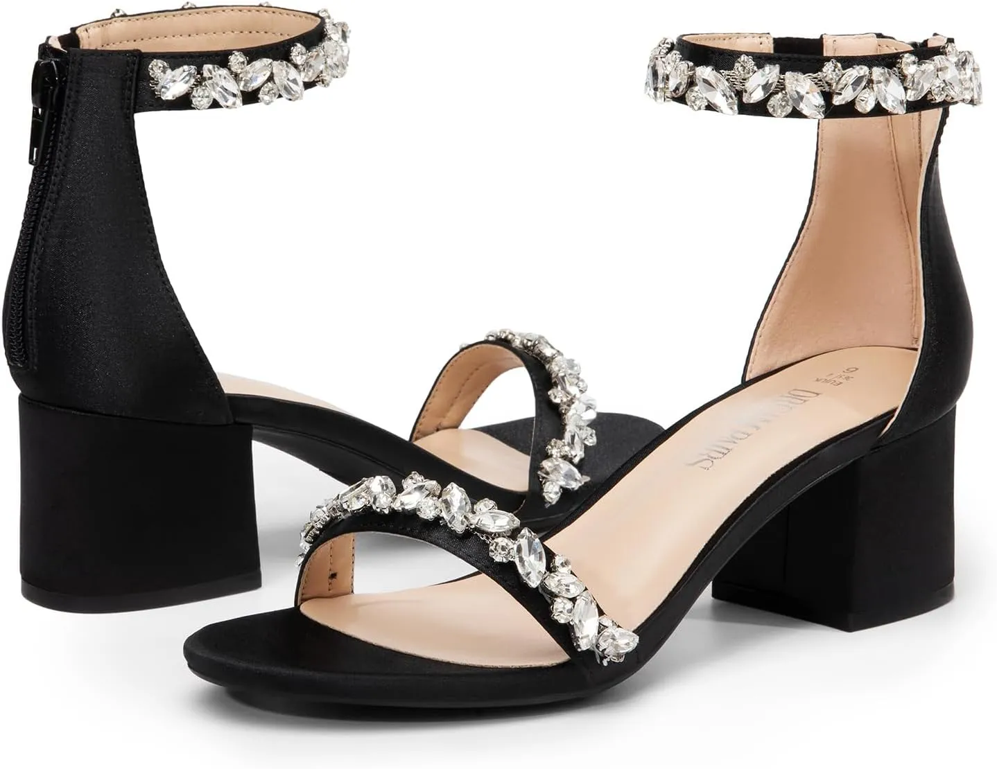 DREAM PAIRS Womens Low-Chunk Low Heel Pump Sandal