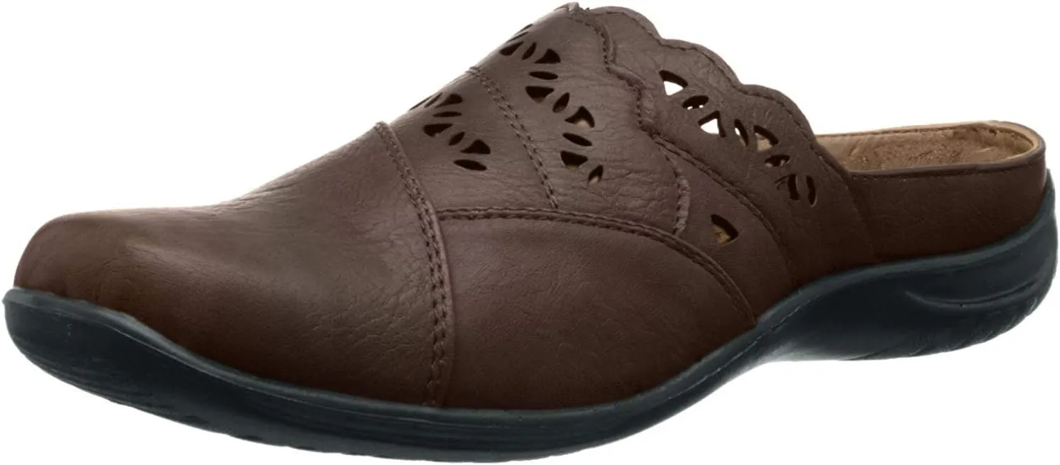 Easy Street Womens Forever Casual Shoes, Brown, 8 X-Wide US