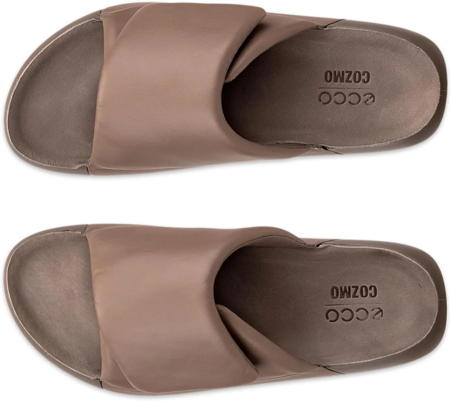ECCO Women's Cozmo Platform Cross Band Slide Sandal