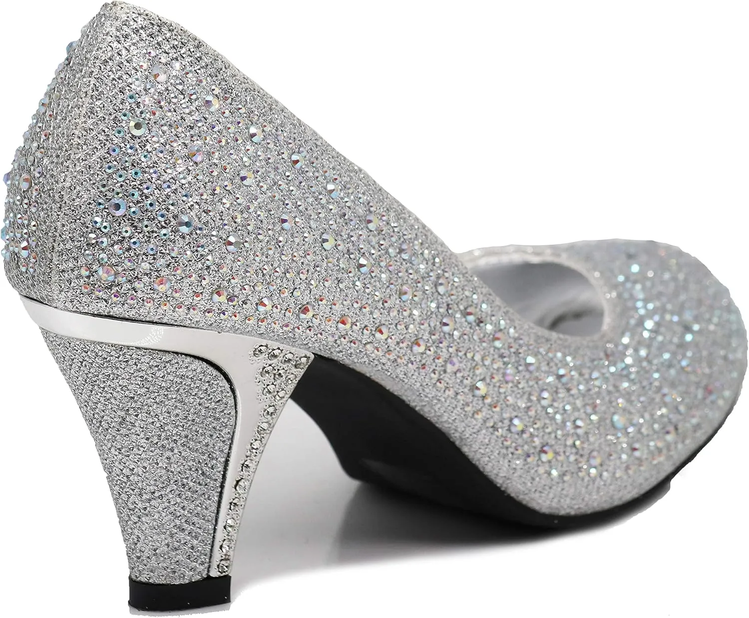 Enzo Romeo Lime01 Womens Open Toe Low Heel Wedding Rhinestone Wedge Sandal Shoes
