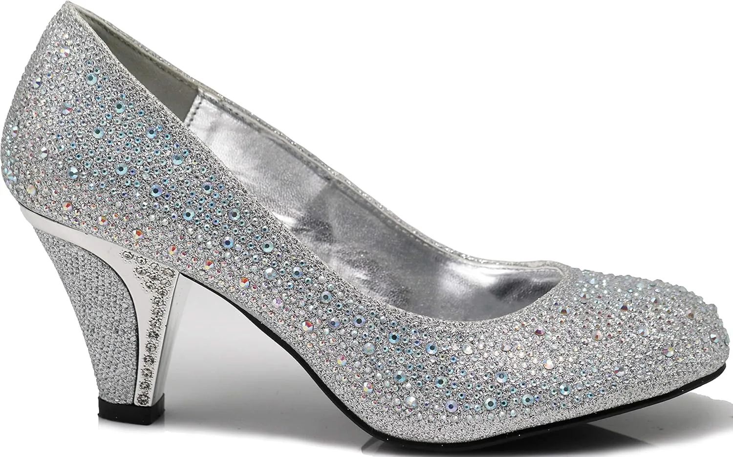 Enzo Romeo Lime01 Womens Open Toe Low Heel Wedding Rhinestone Wedge Sandal Shoes