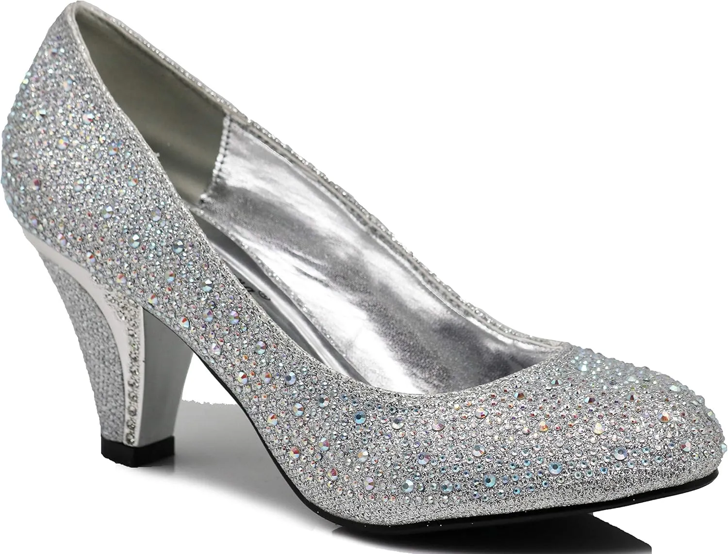 Enzo Romeo Lime01 Womens Open Toe Low Heel Wedding Rhinestone Wedge Sandal Shoes