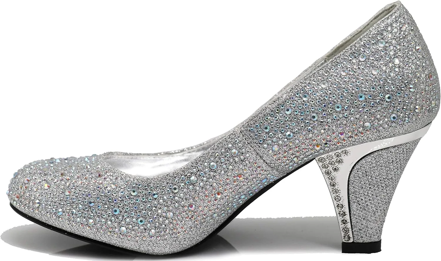 Enzo Romeo Lime01 Womens Open Toe Low Heel Wedding Rhinestone Wedge Sandal Shoes