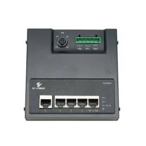 EtherWAN Hardened Unmanaged 4-Port Gigabit PoE & 1-Port Gigabit RJ45 Ethernet Switch