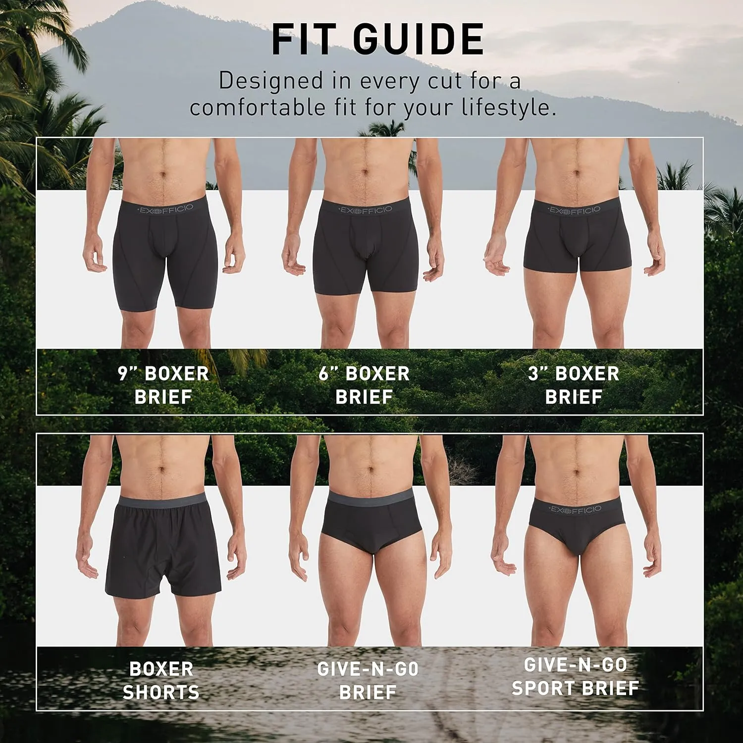 ExOfficio Men's Give-n-go Boxer Shorts 2 Pack