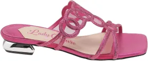 Fab Rhinestone Mesh Slide