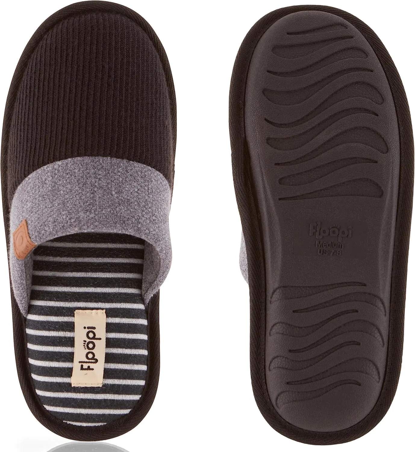 Floopi House Slippers for Women, Soft Upper Jersey Lining, Closed Back Women Slipper, Multiple Layered Comfy Memory Insole Foam with Terry Outsole